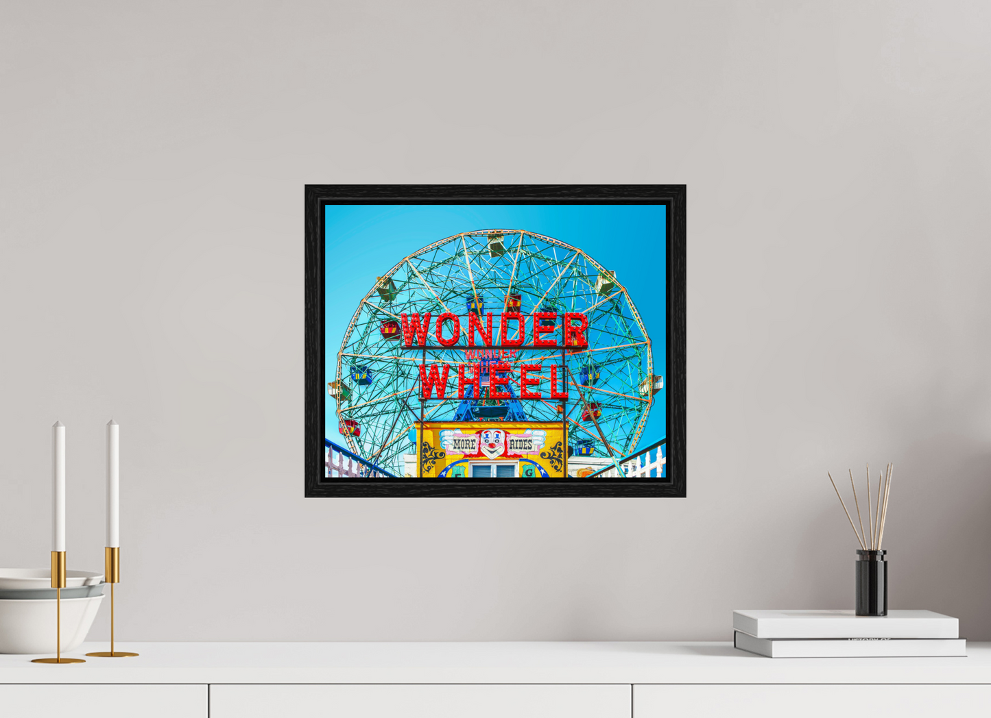 15 x 12″, Floater Frame Wonder Wheel