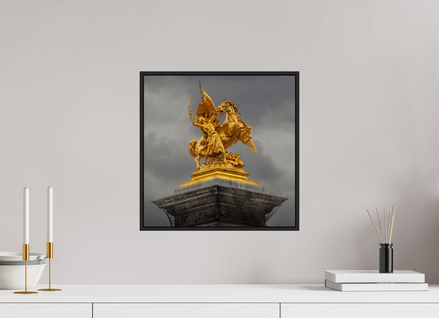 Pegasus and Fame Sculpture