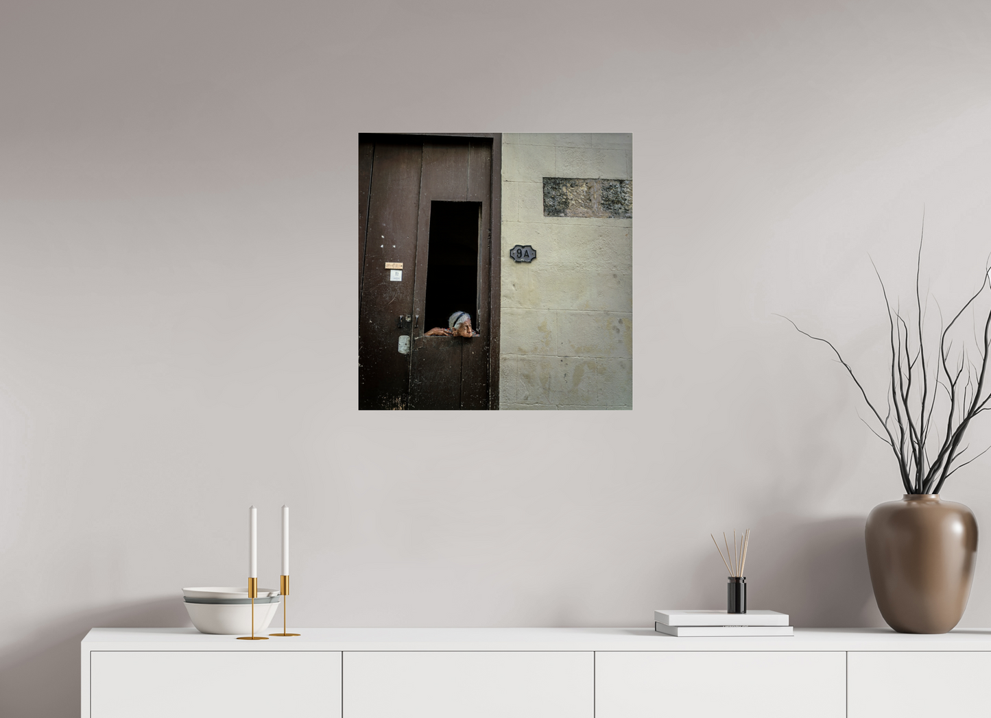 24 x 24.3″, Frameless Acrylic Glass Cuban Woman