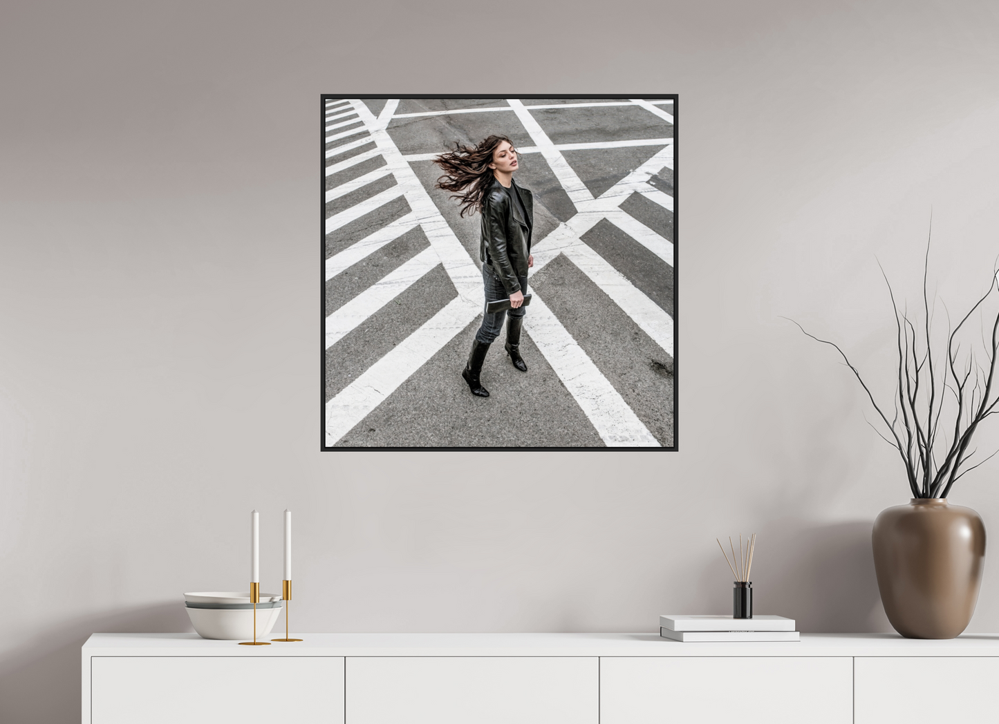 Woman at Crosswalk