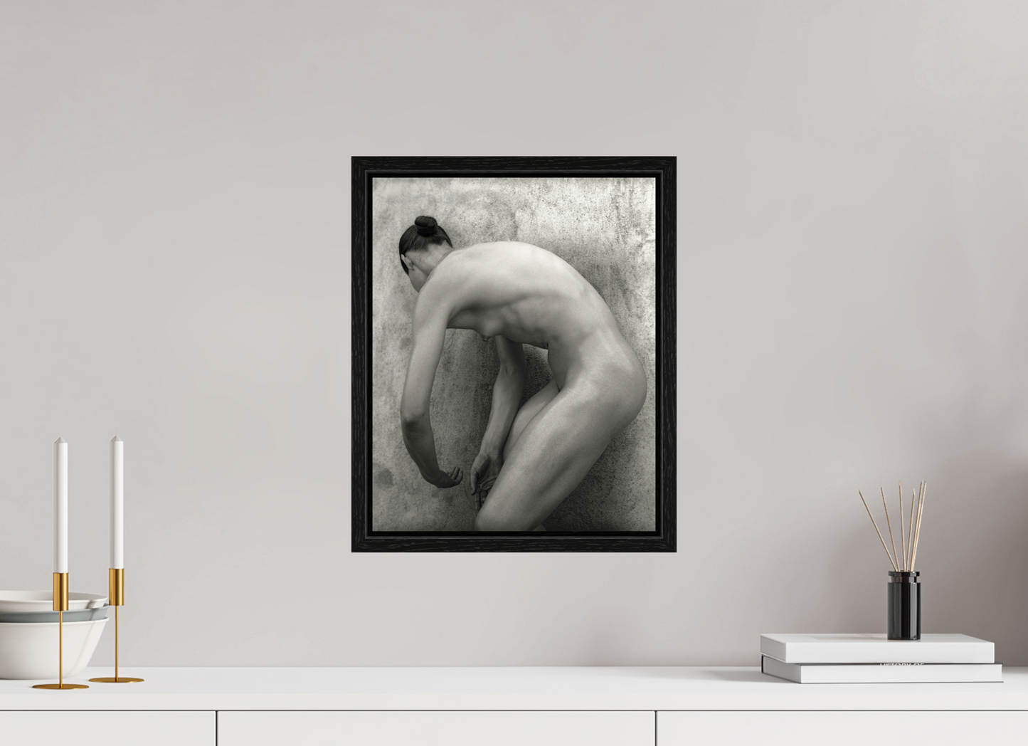 12 x 15″, Floater Frame Nude 60