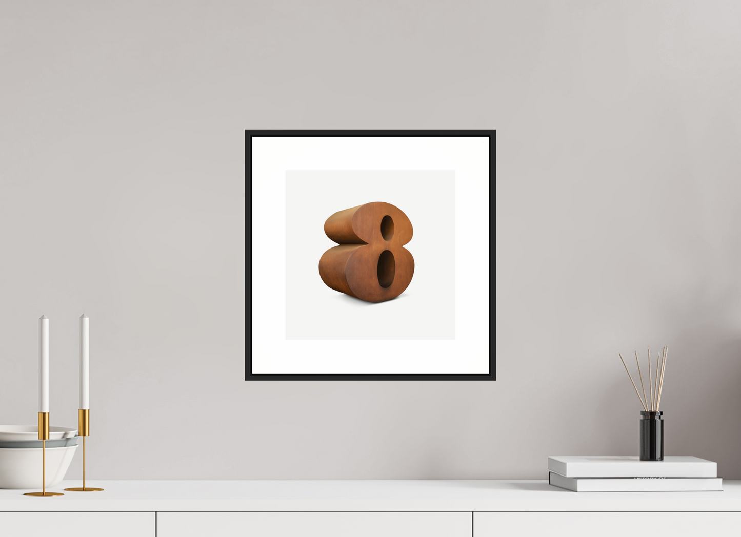 10 x 10″, Black Matte Frame Number 8