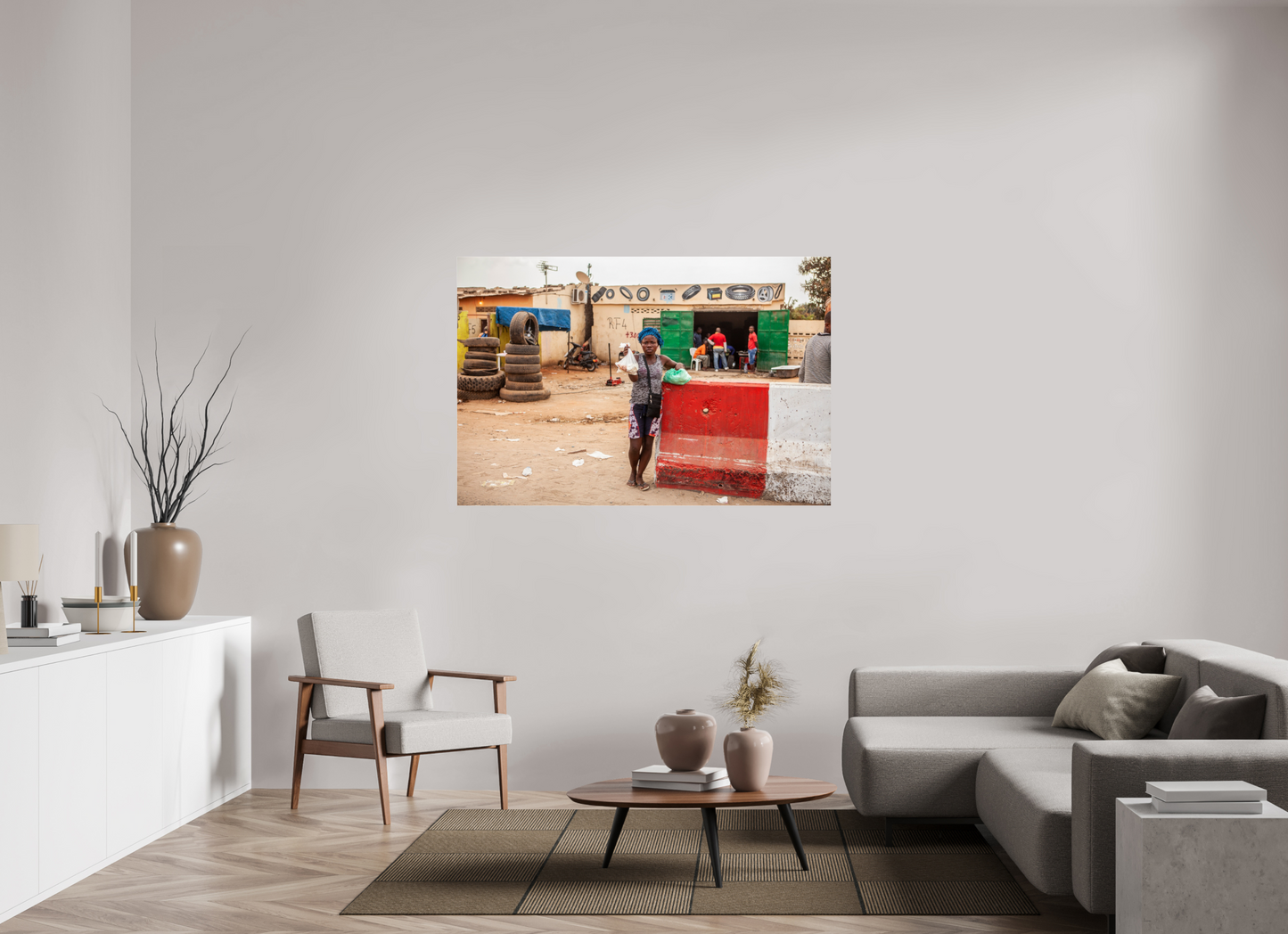 60 x 40″, Frameless Acrylic Glass Angolan Girl