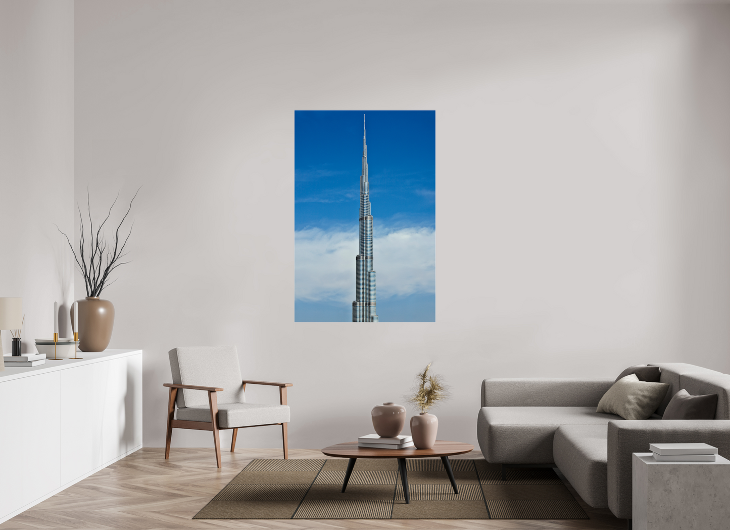 40 x 60″, Frameless Acrylic Glass Burj Khalifa Tower, Dubai