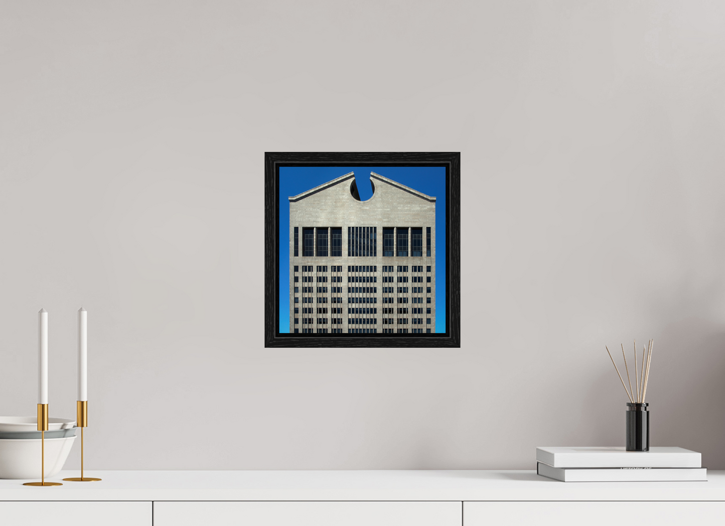10 x 10″, Floater Frame The Chippendale Building