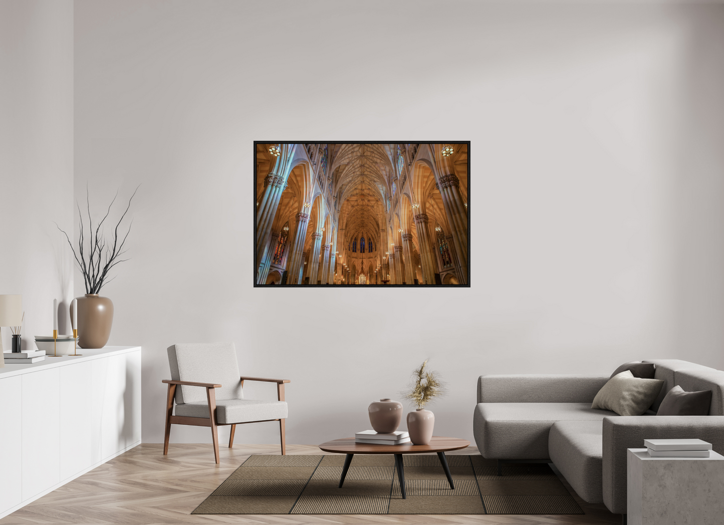 60 x 40″, Floater Frame St. Patrick's Cathedral