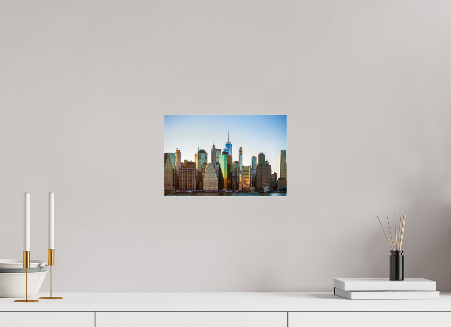 12 x 8″, Frameless Acrylic Glass Lower Manhattan