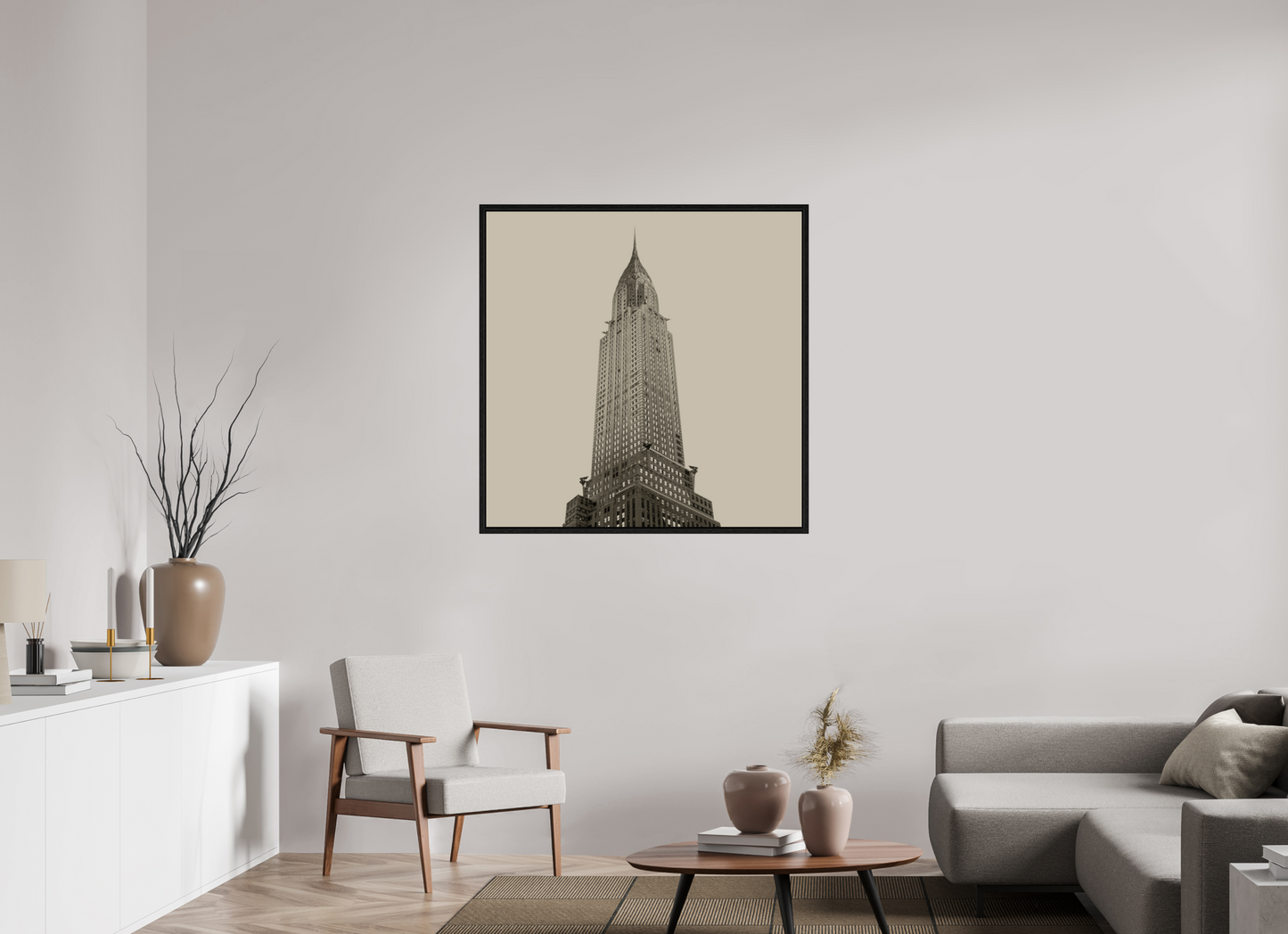 40 x 40″, Floater Frame Chrysler Building, NY