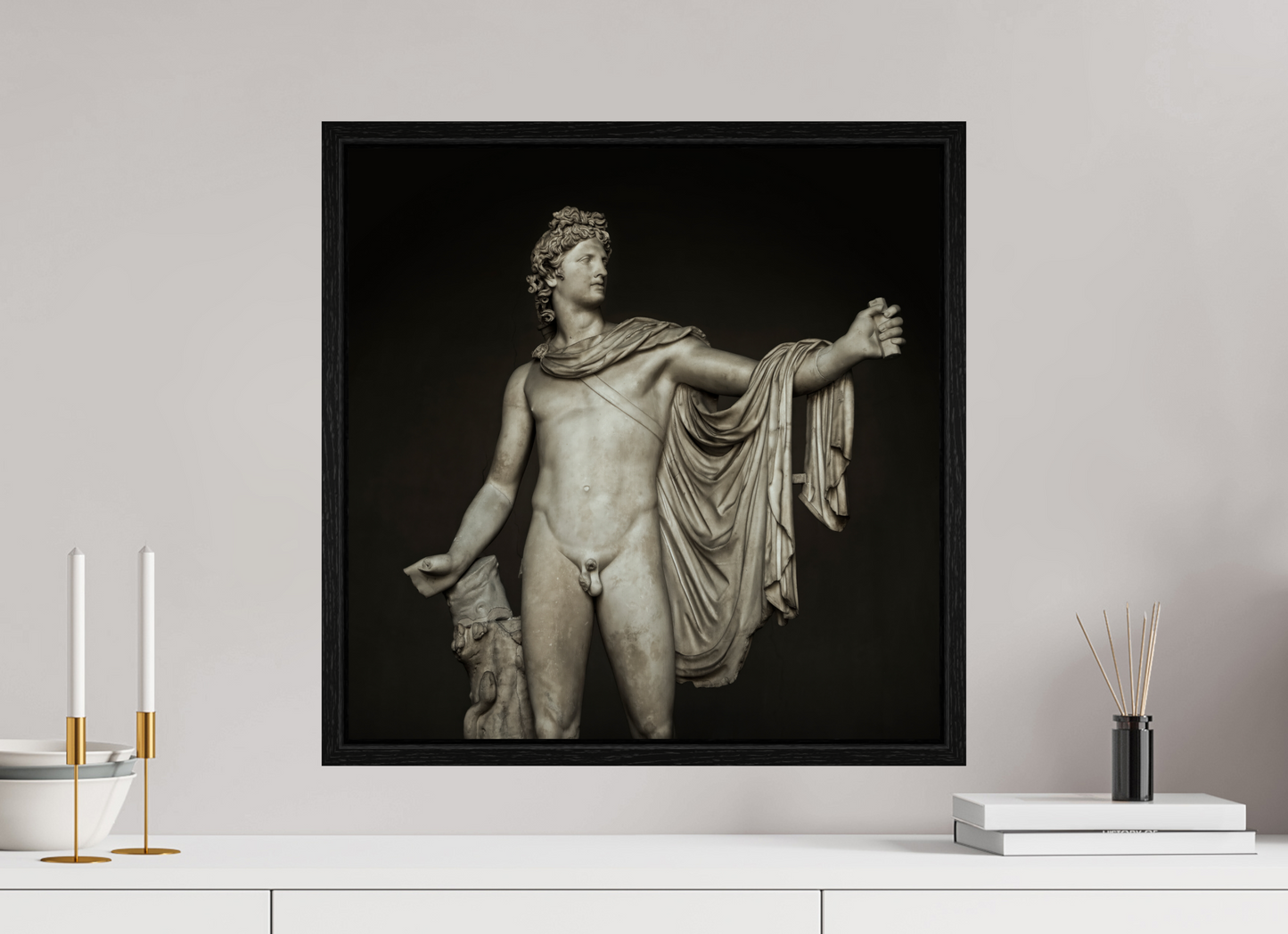 20 x 20″, Floater Frame Apollo