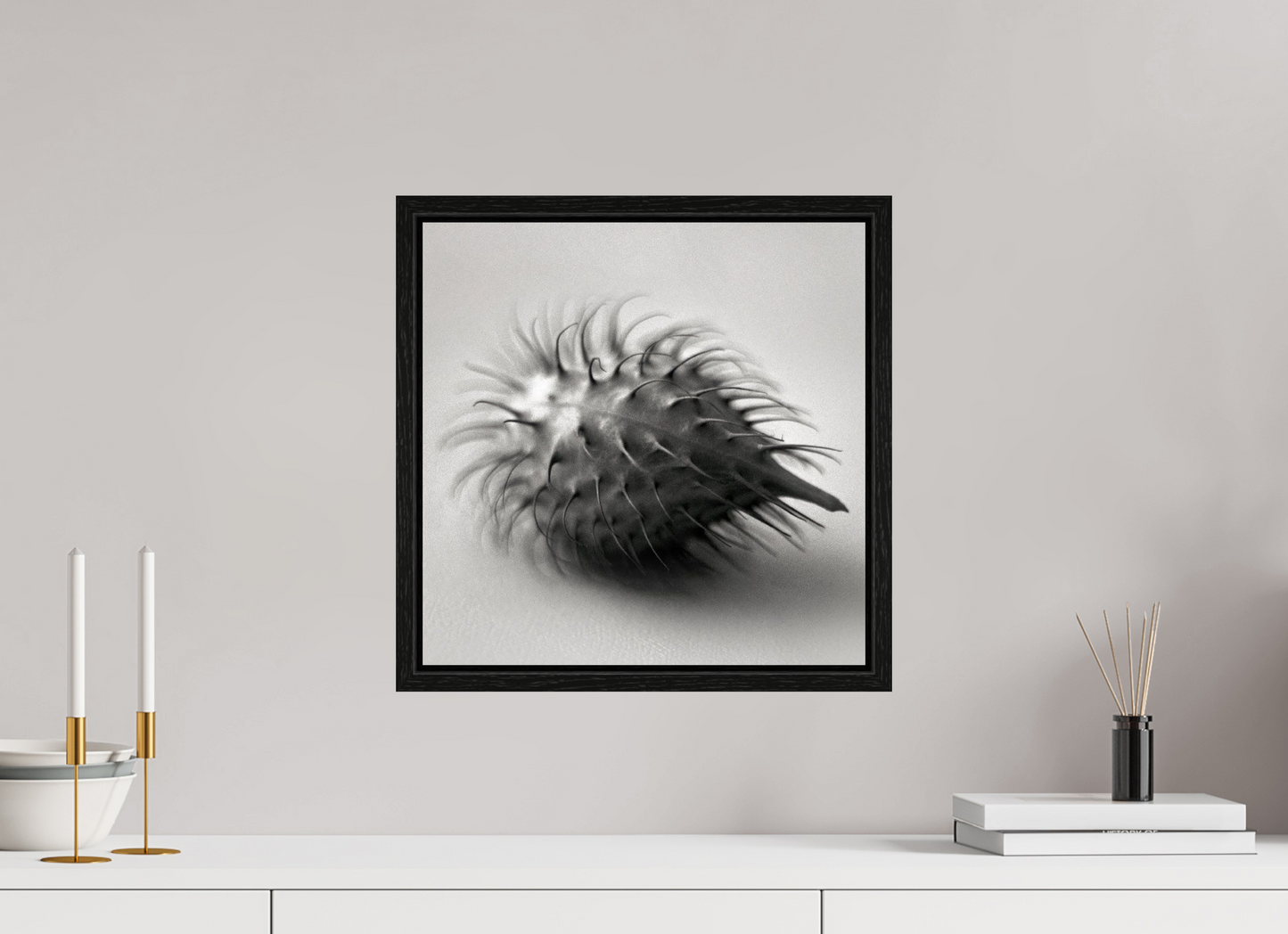 15 x 15″, Floater Frame Pod