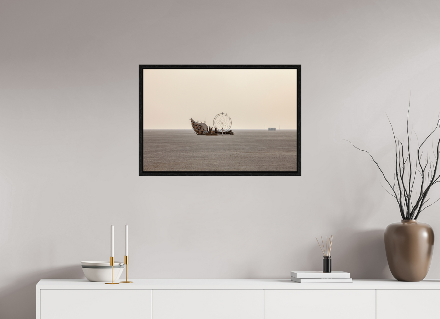 30 x 20″, Floater Frame Burning Man