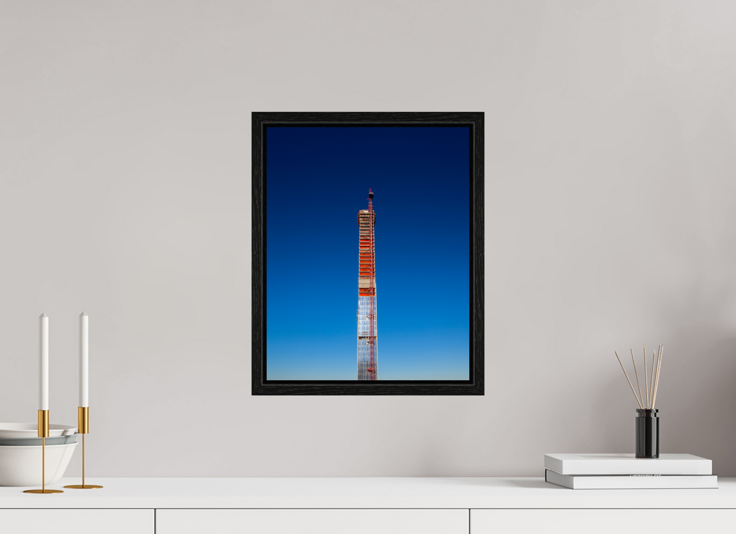 12 x 15″, Floater Frame Steinway Tower Under Construction