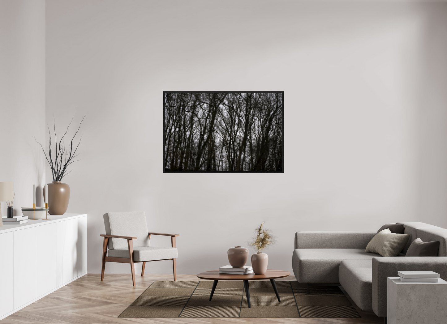 54 x 36″, Floater Frame Black Forest