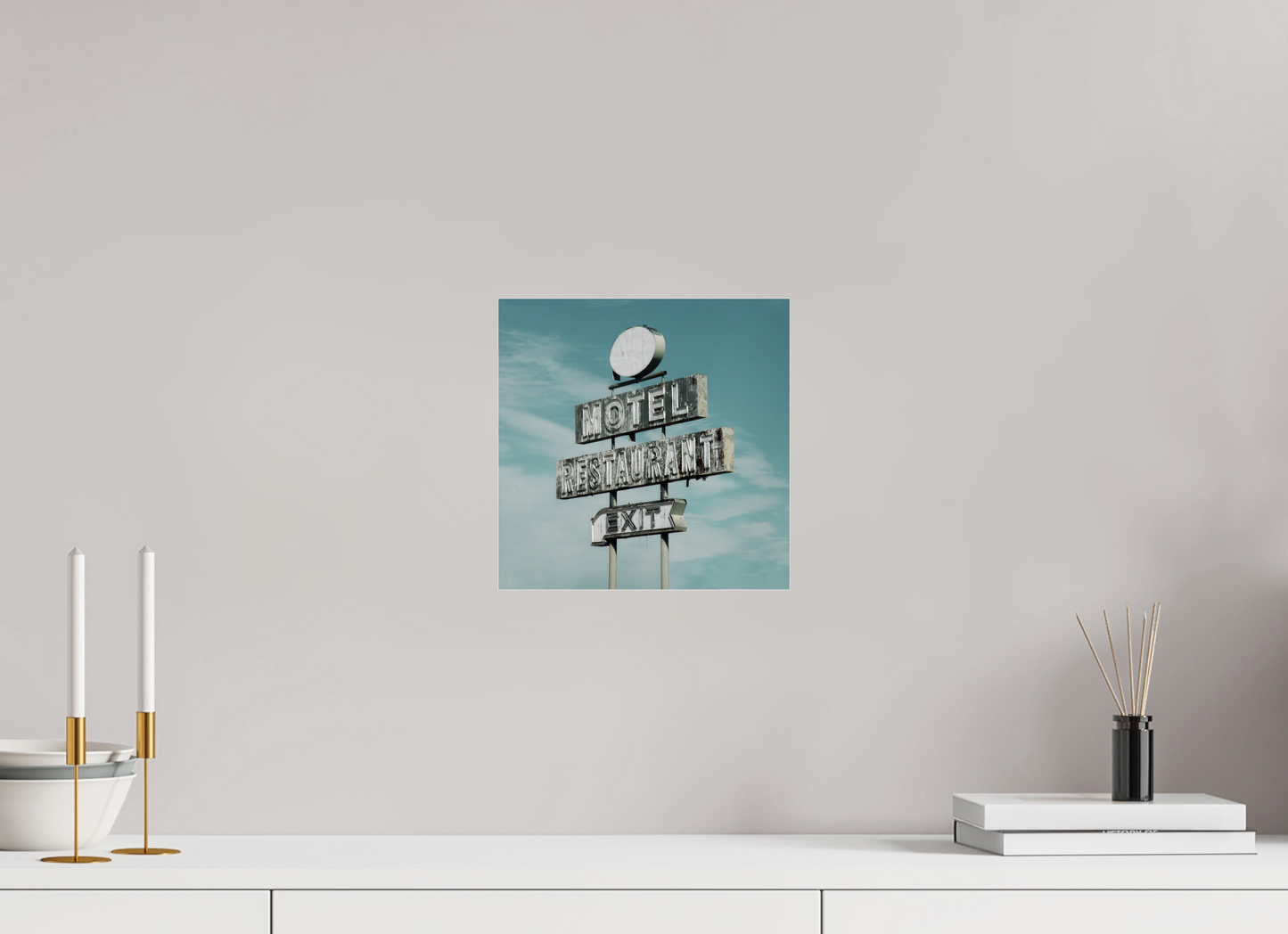 10 x 10″, Frameless Acrylic Glass Motel Restaurant Exit Sign