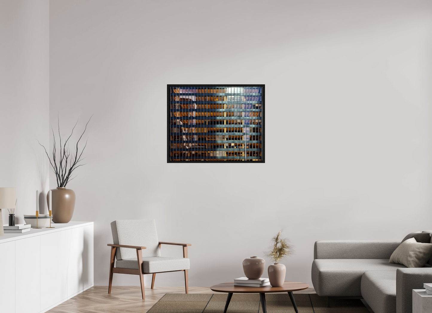 35.3 x 28″, Floater Frame Seagram Building
