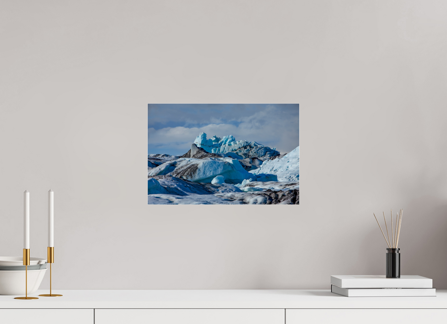 15 x 10″, Frameless Acrylic Glass Iceland Icebergs