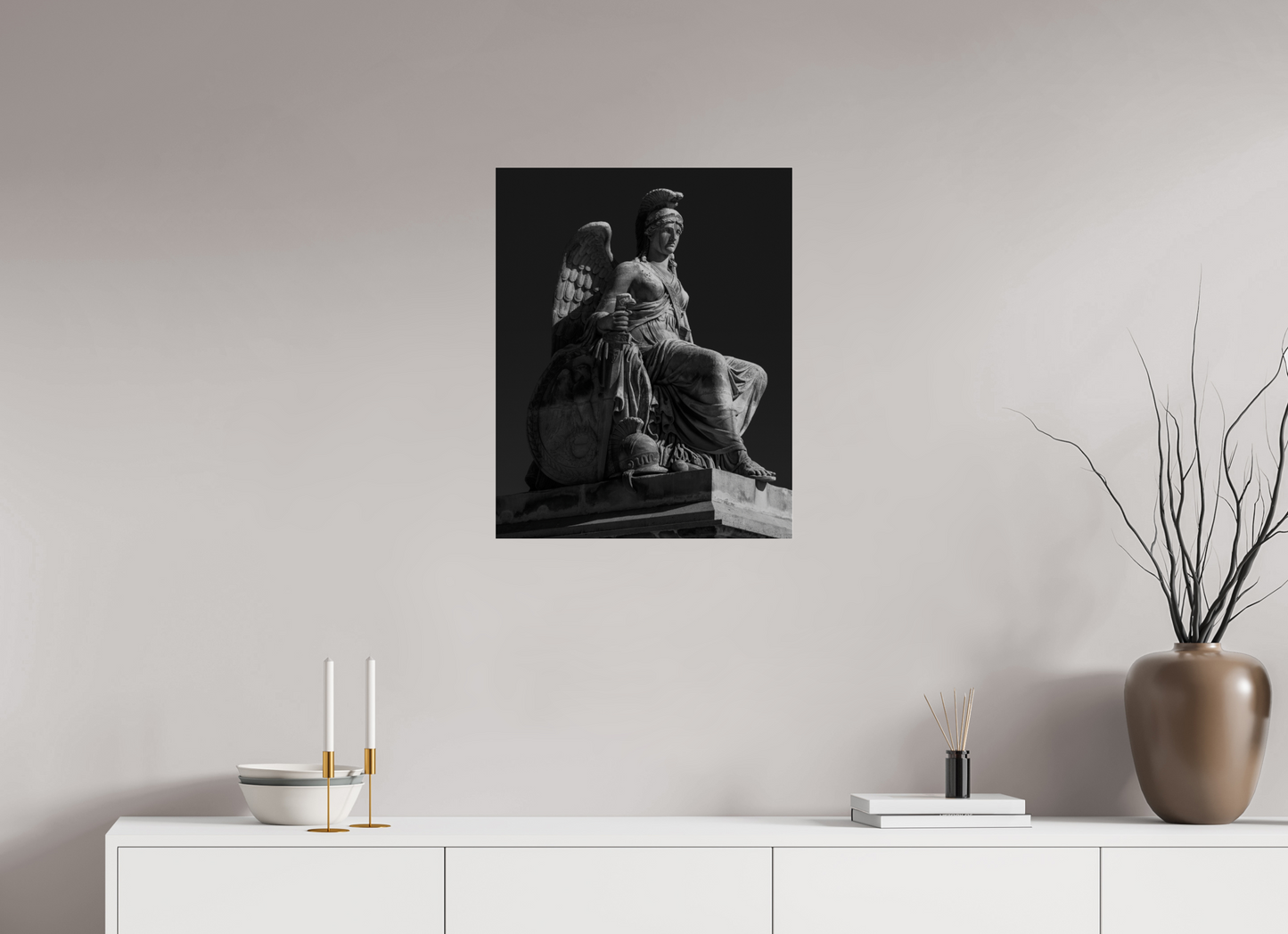 20 x 25″, Frameless Acrylic Glass Allegory Statue of Victorious France