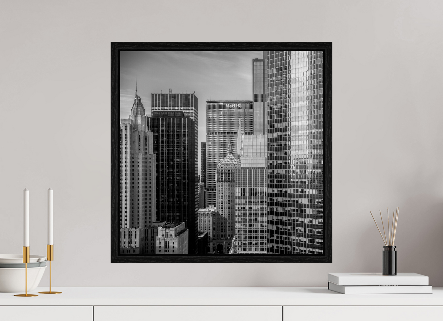 20 x 20″, Floater Frame Mid Town New York City
