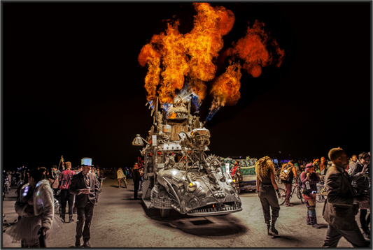 Burning Man - Art Car with Flames
