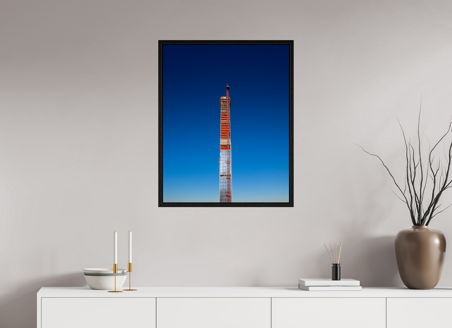 24 x 30″, Floater Frame Steinway Tower Under Construction