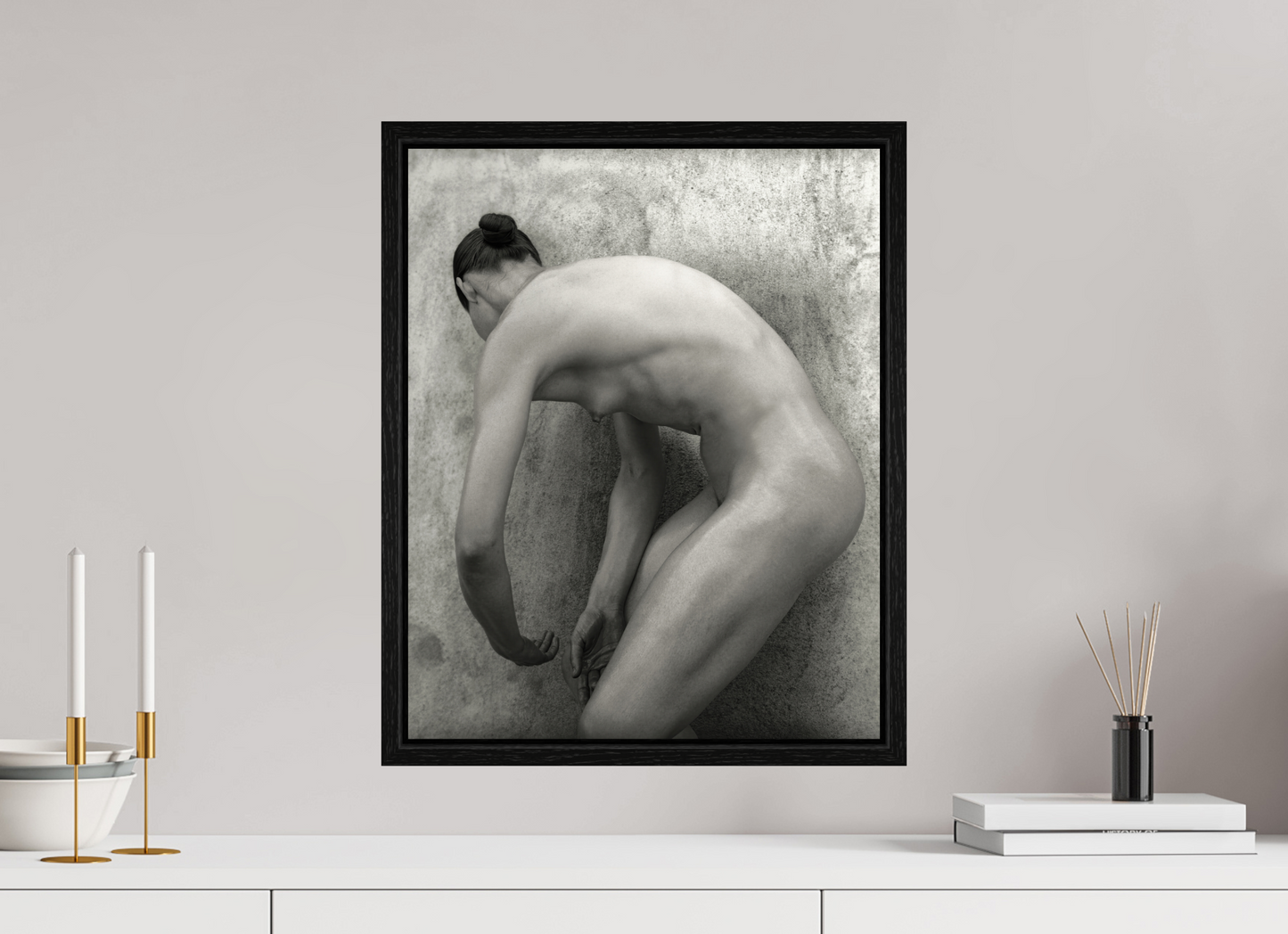 16 x 20″, Floater Frame Nude 60