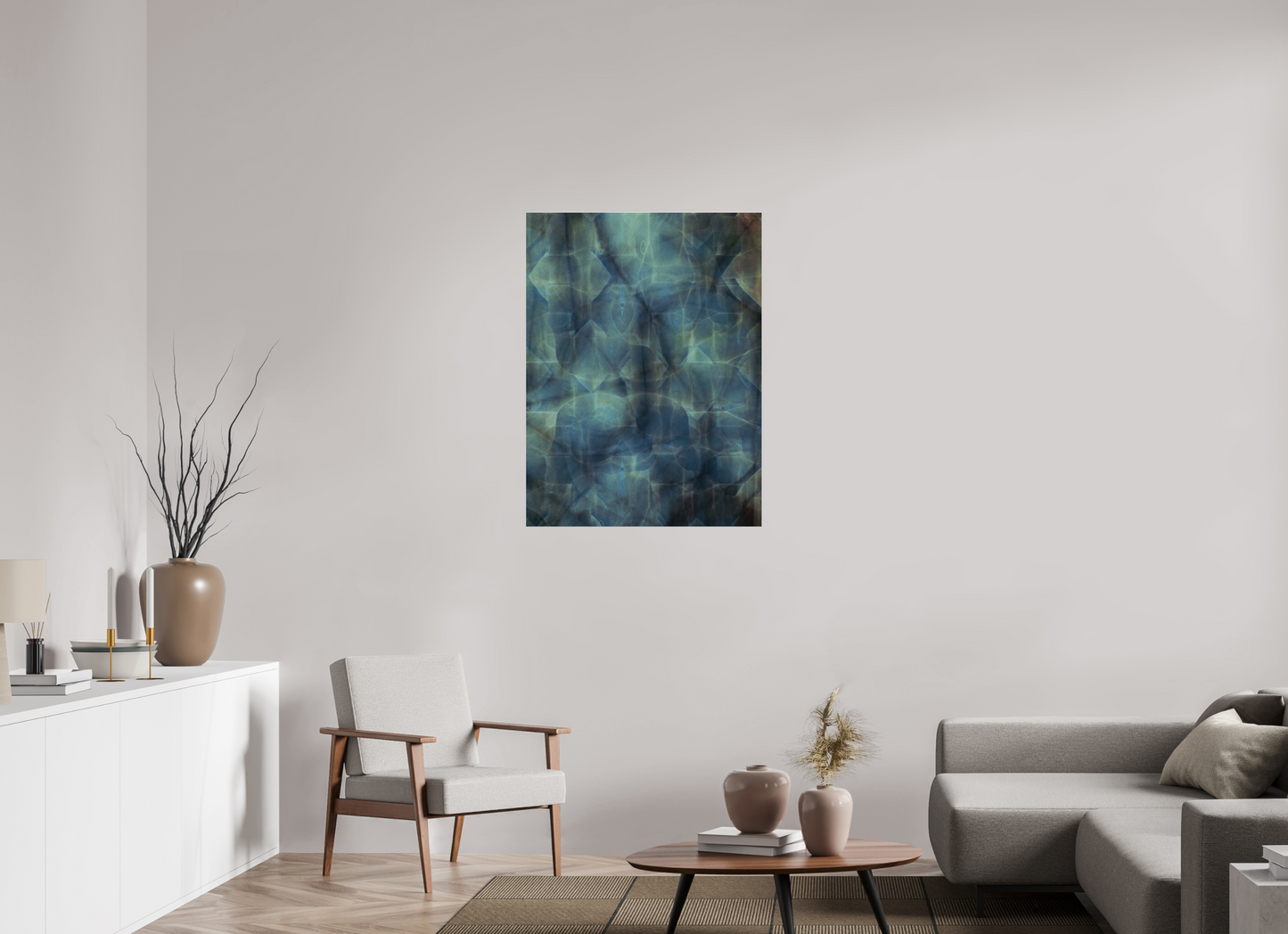 30 x 40″, Frameless Acrylic Glass Abstract No 308