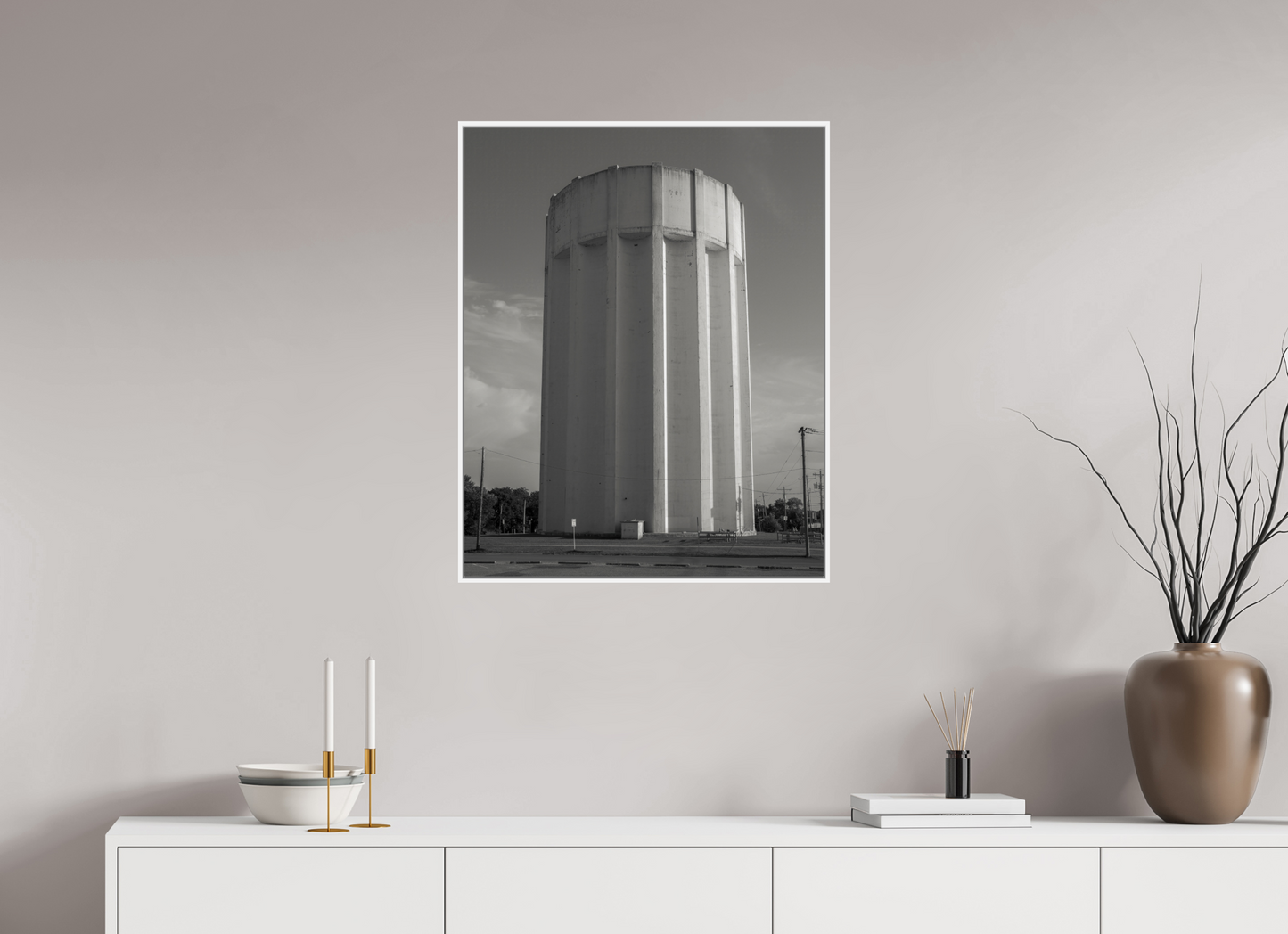 Ribbed Water Tower Kansas