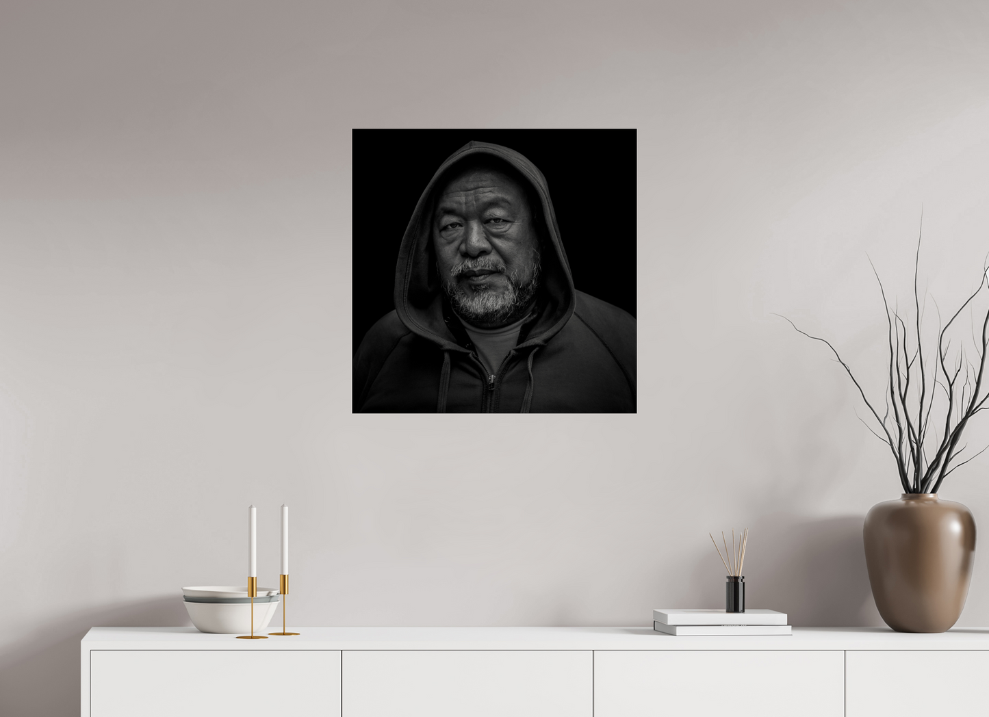 25 x 25″, Frameless Acrylic Glass Ai WeiWei
