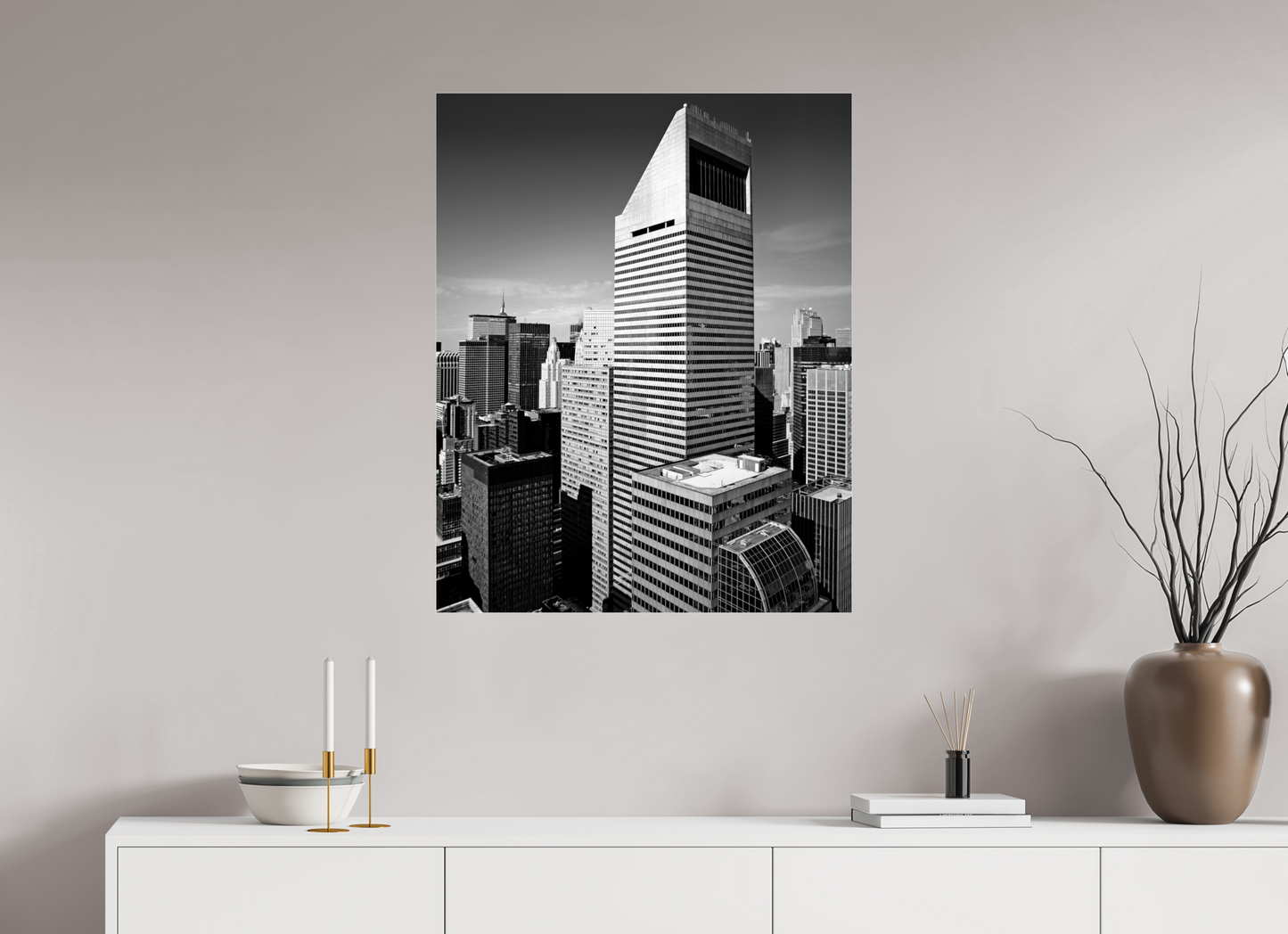 28 x 35″, Frameless Acrylic Glass Citigroup Tower