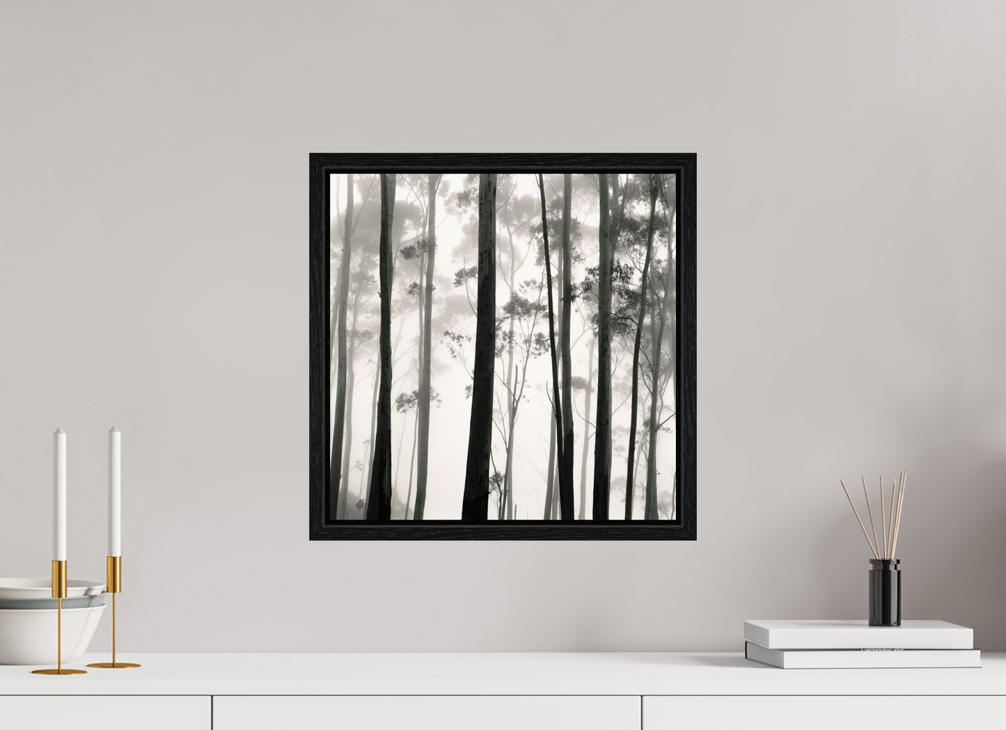 15 x 15″, Floater Frame Tilba Tilba Trees, Austrailia