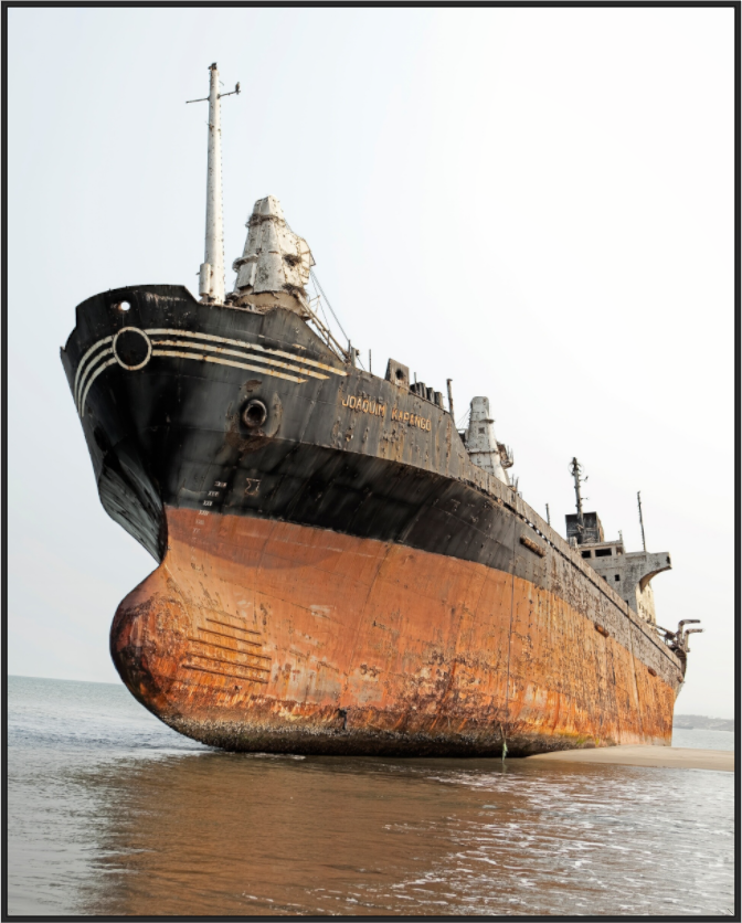 Beached Ship Angola