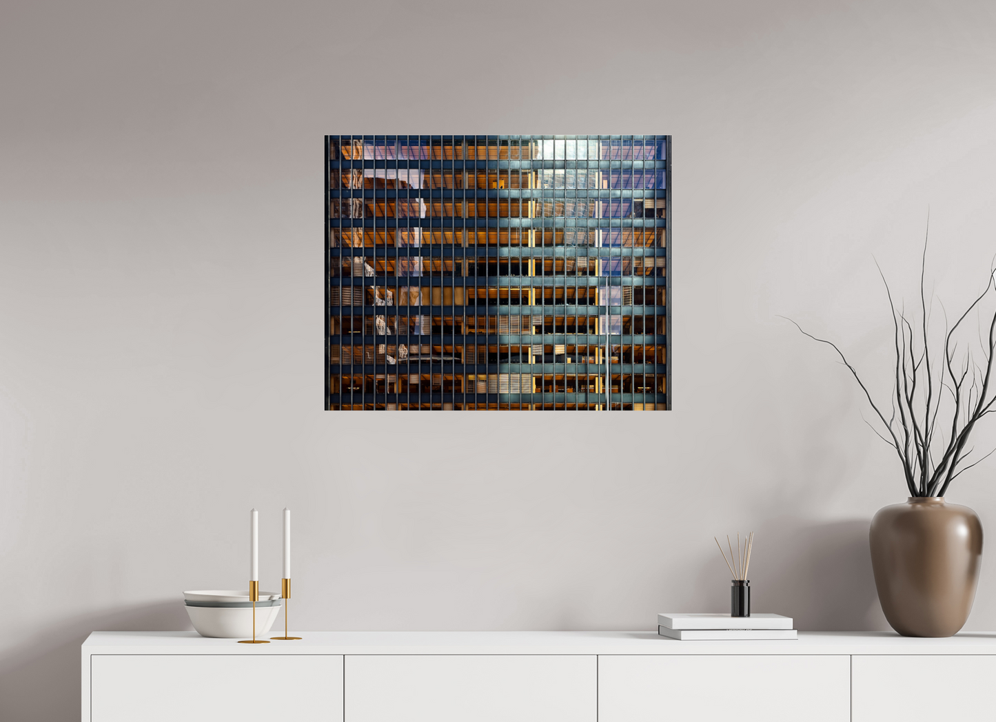 30.2 x 24″, Frameless Acrylic Glass Seagram Building