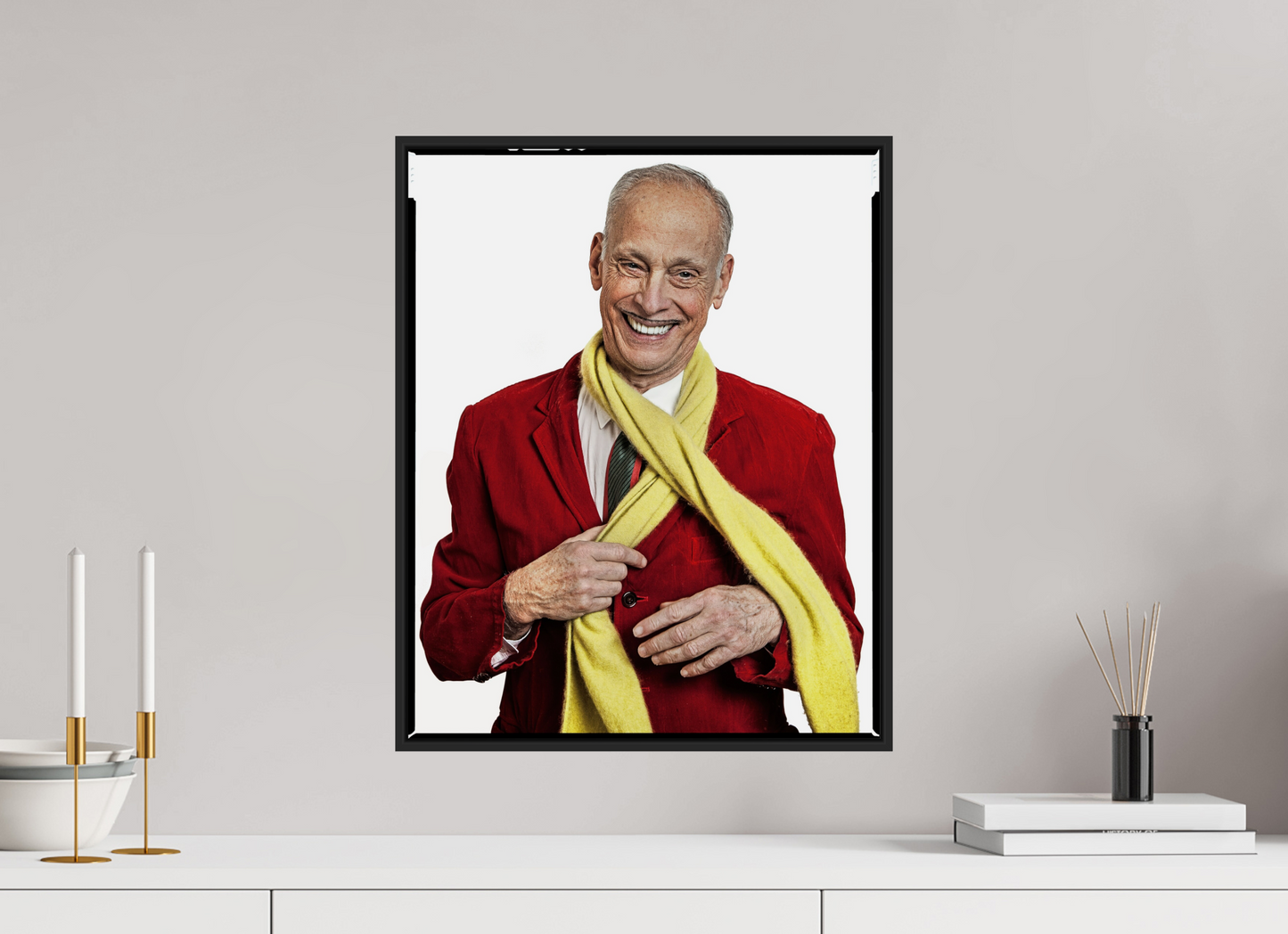 Director John Waters in Red Jacket