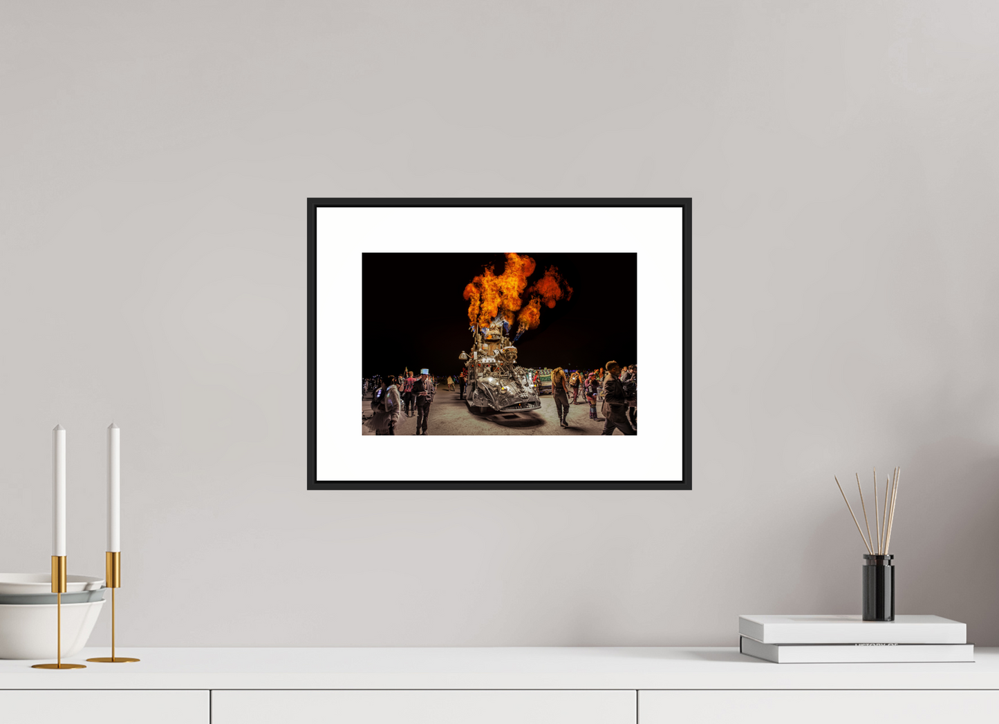 Burning Man - Art Car with Flames