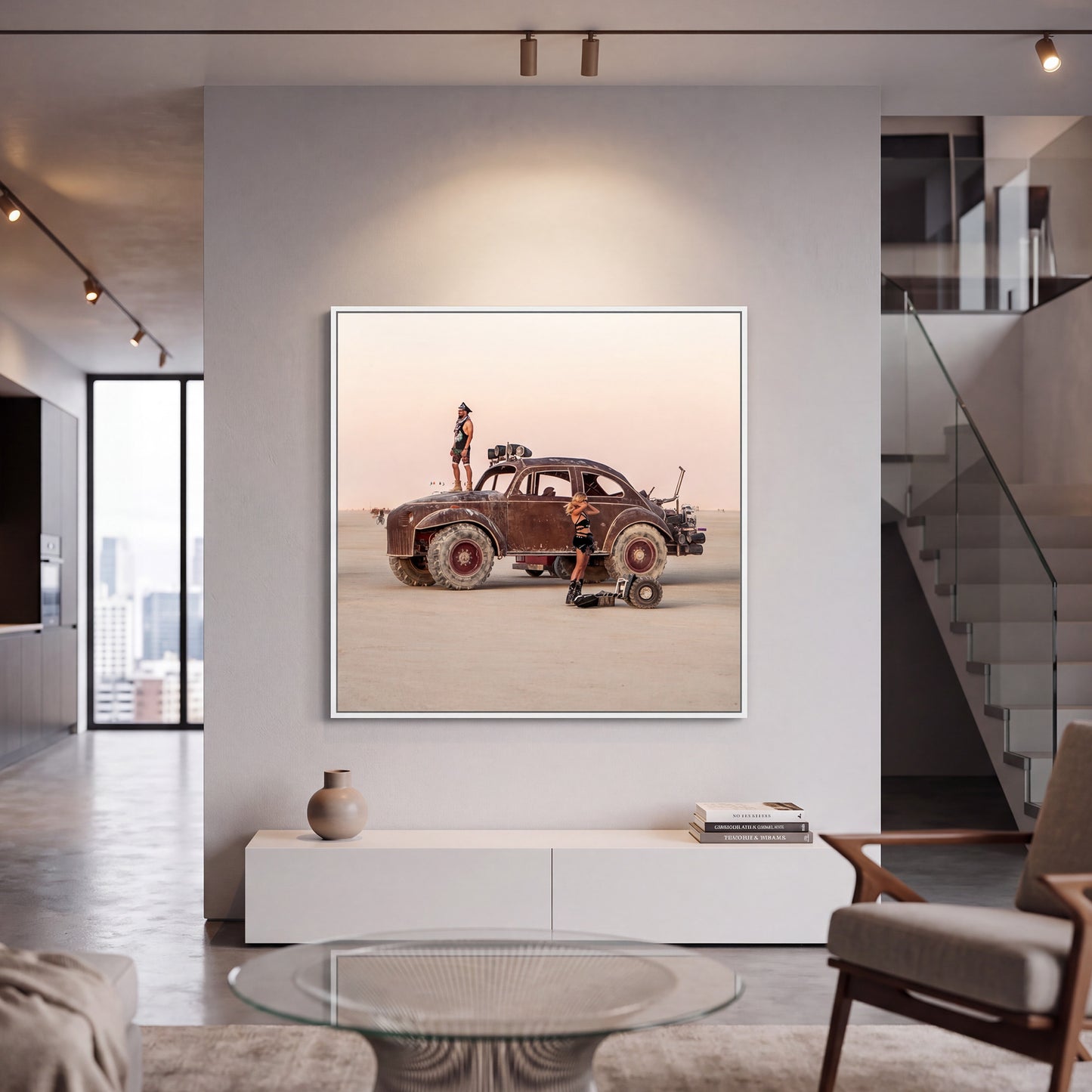 Burning Man - Large VW Art Car (square format)