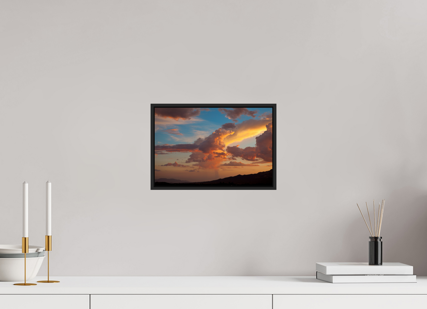 Sunset Clouds and Mountains