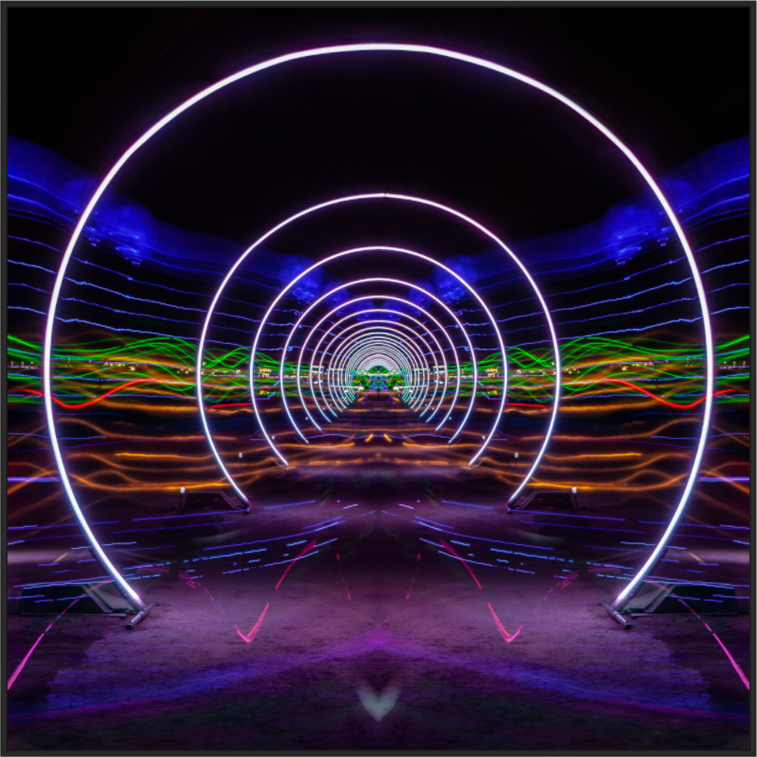 Burning Man - Concentric Circles of Light