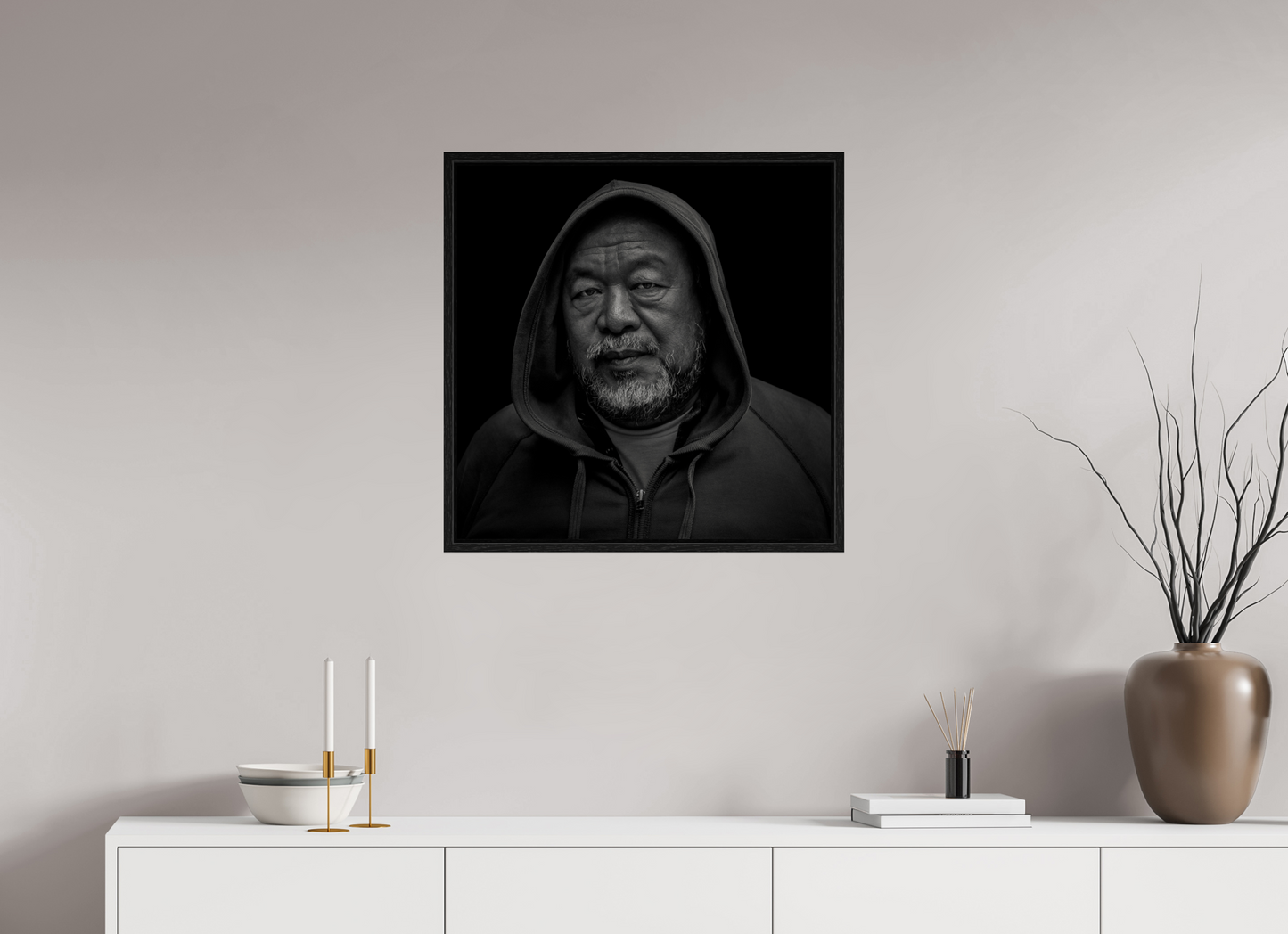 25 x 25″, Floater Frame Ai WeiWei