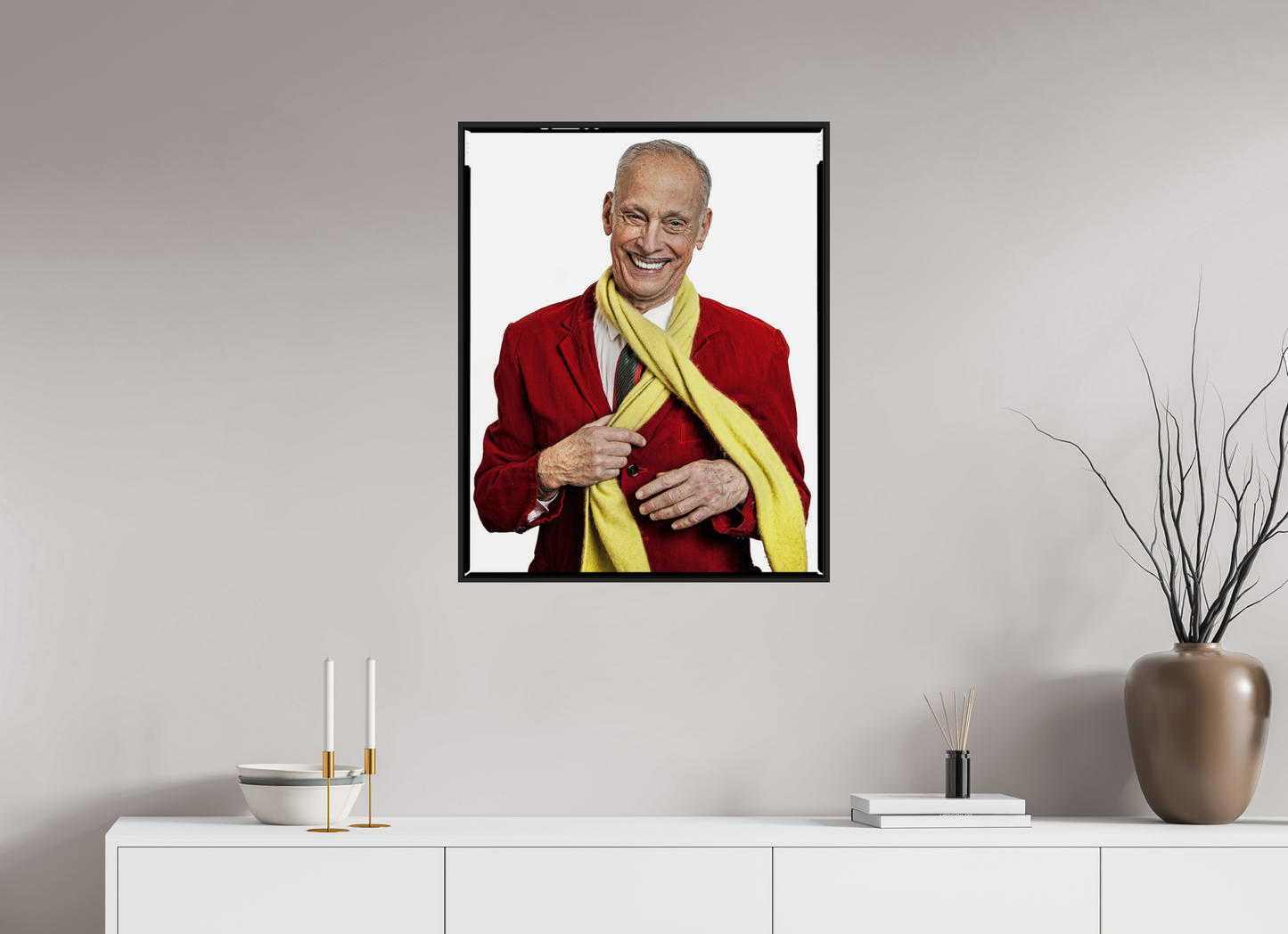 Director John Waters in Red Jacket