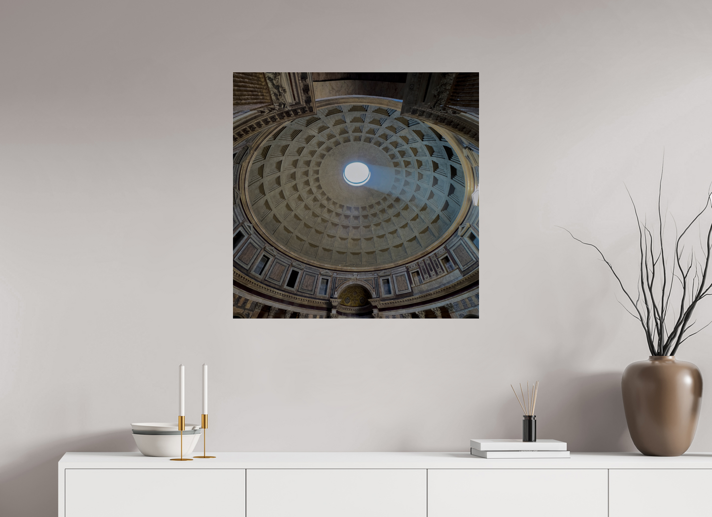 30 x 30″, Frameless Acrylic Glass Pantheon