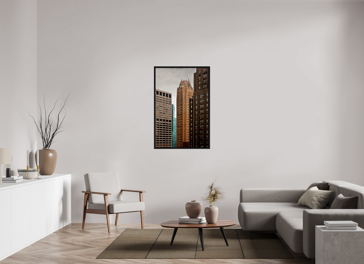 30 x 45″, Floater Frame General Electric Building