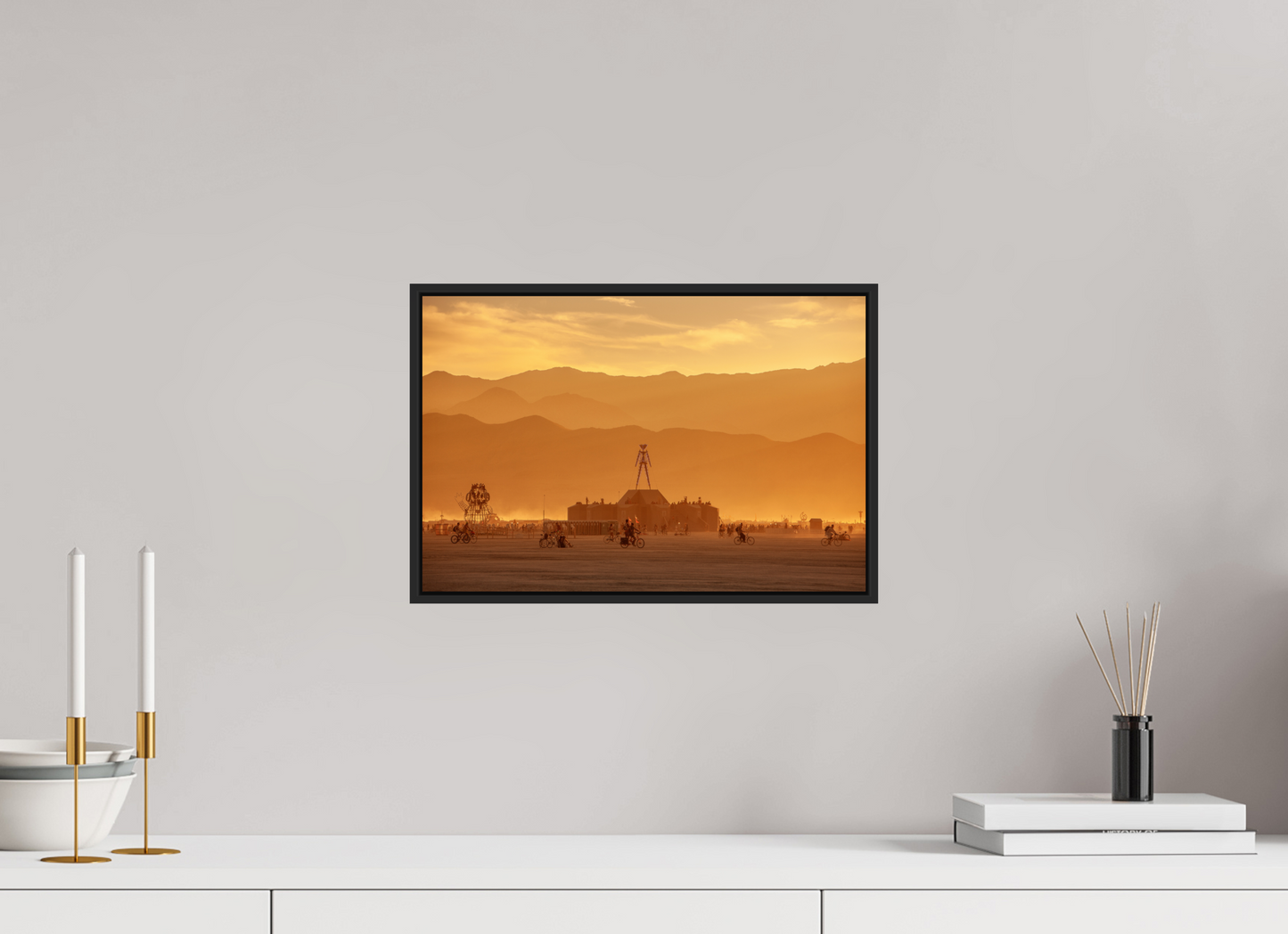 Burning Man - Burning Man and Mountains