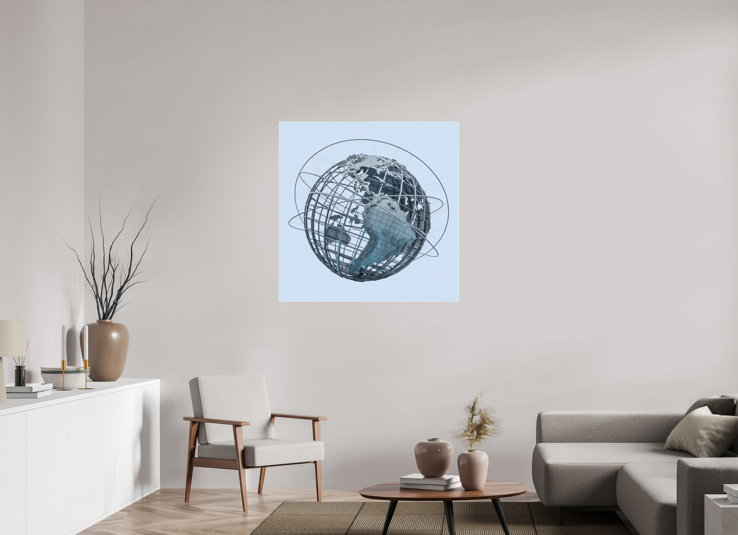 40 x 40″, Frameless Acrylic Glass Unisphere