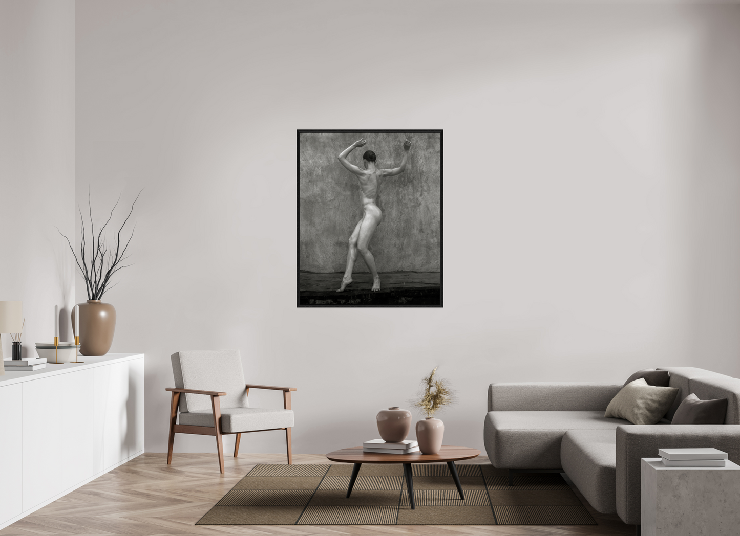 39 x 47.9″, Floater Frame Nude