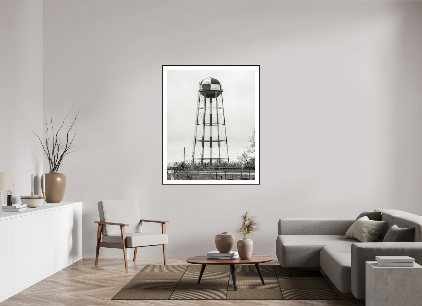 Checkered Water Tower