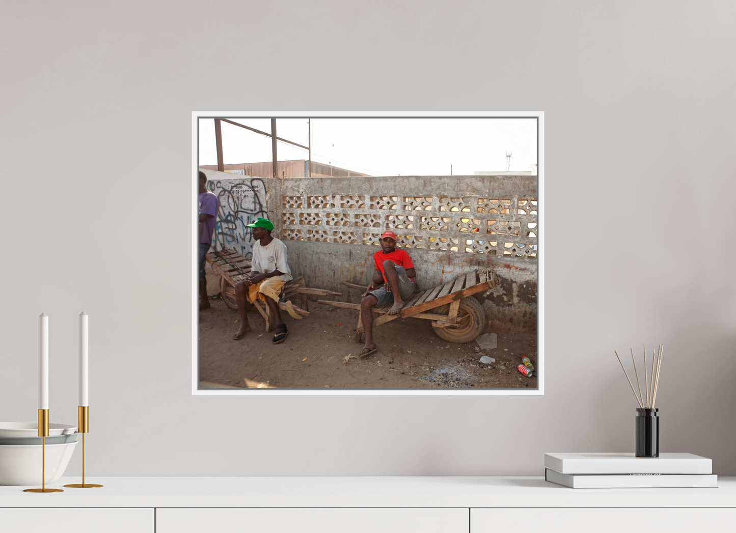 Worker in Red Shirt, Angola
