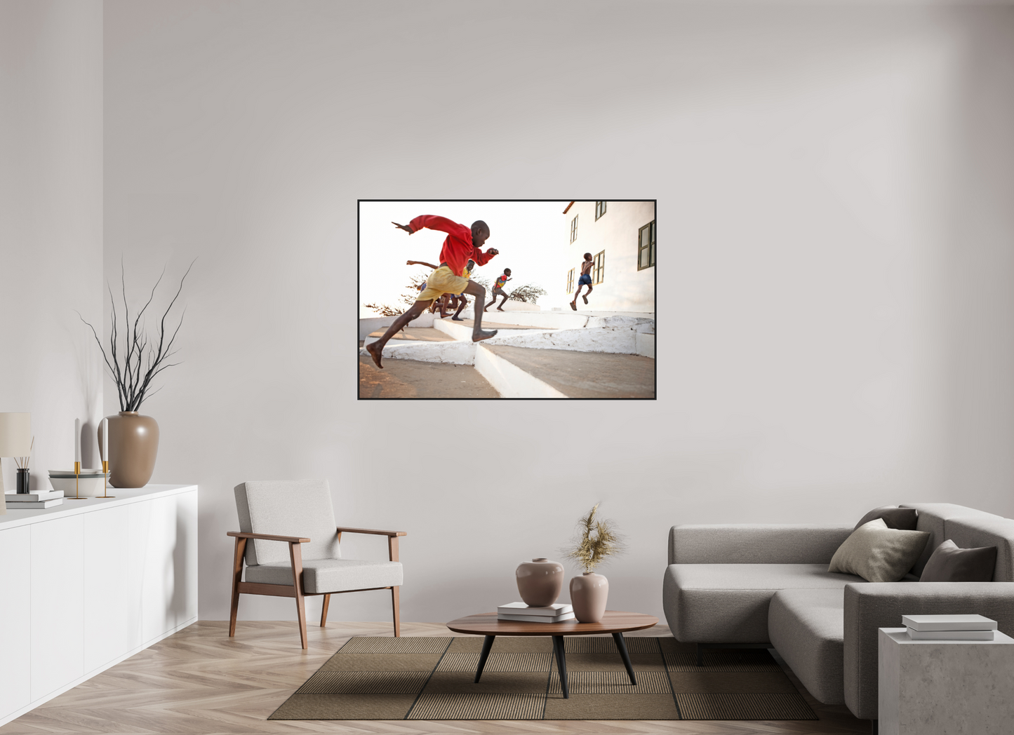 Angolan Boys Running