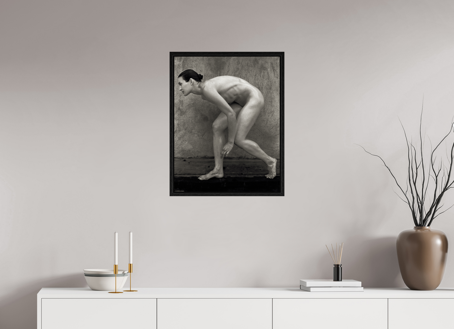 20 x 25.6″, Floater Frame Steinway Tower Under Construction