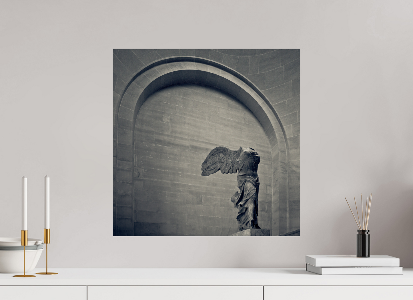 20 x 20″, Frameless Acrylic Glass Winged Victory of Samothrace