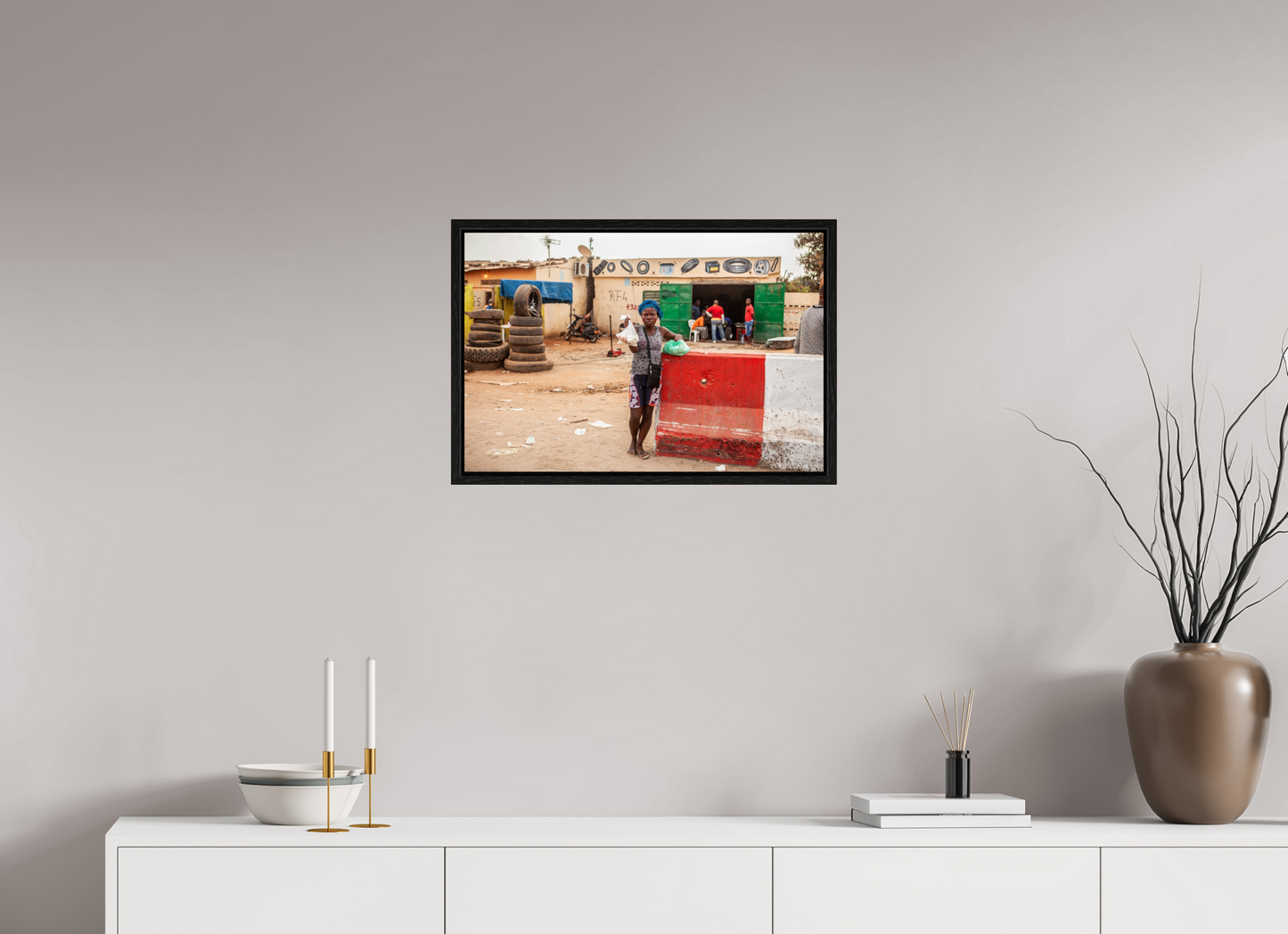 24 x 16″, Floater Frame Angolan Girl